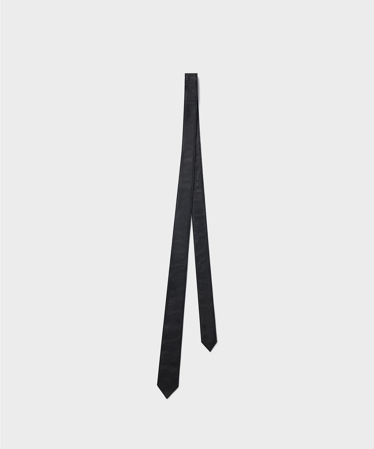 언지미크(UNGIMMICK) LEATHER TIE (BLACK)