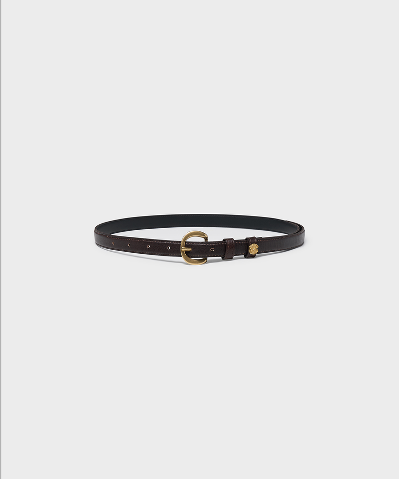 BUFFALO LEATHER BELT (GOLD)