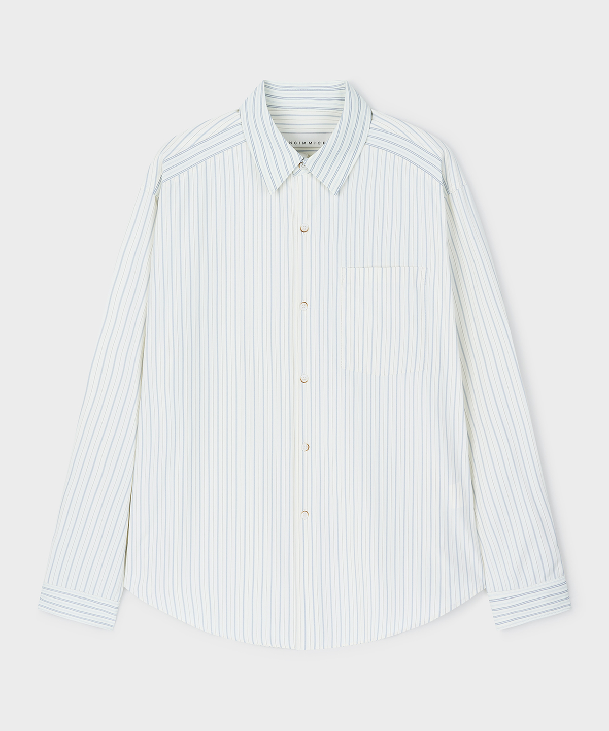 언지미크(UNGIMMICK) STRIPED WINCHESTER SHIRT (BLUE)