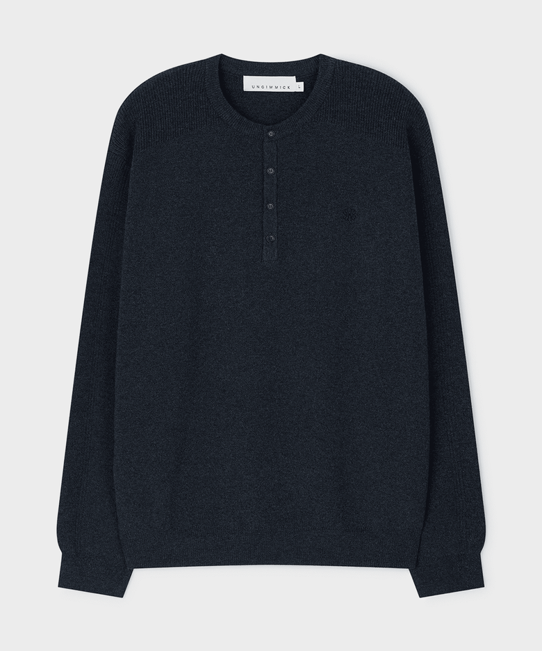 HENLEY SWEATHER (CHARCOAL)
