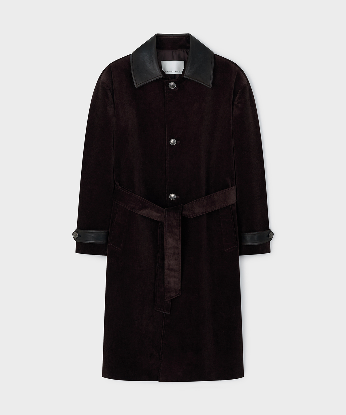 언지미크(UNGIMMICK) LUSTROUS CORDUROY COAT (DARK BURDUNDY)