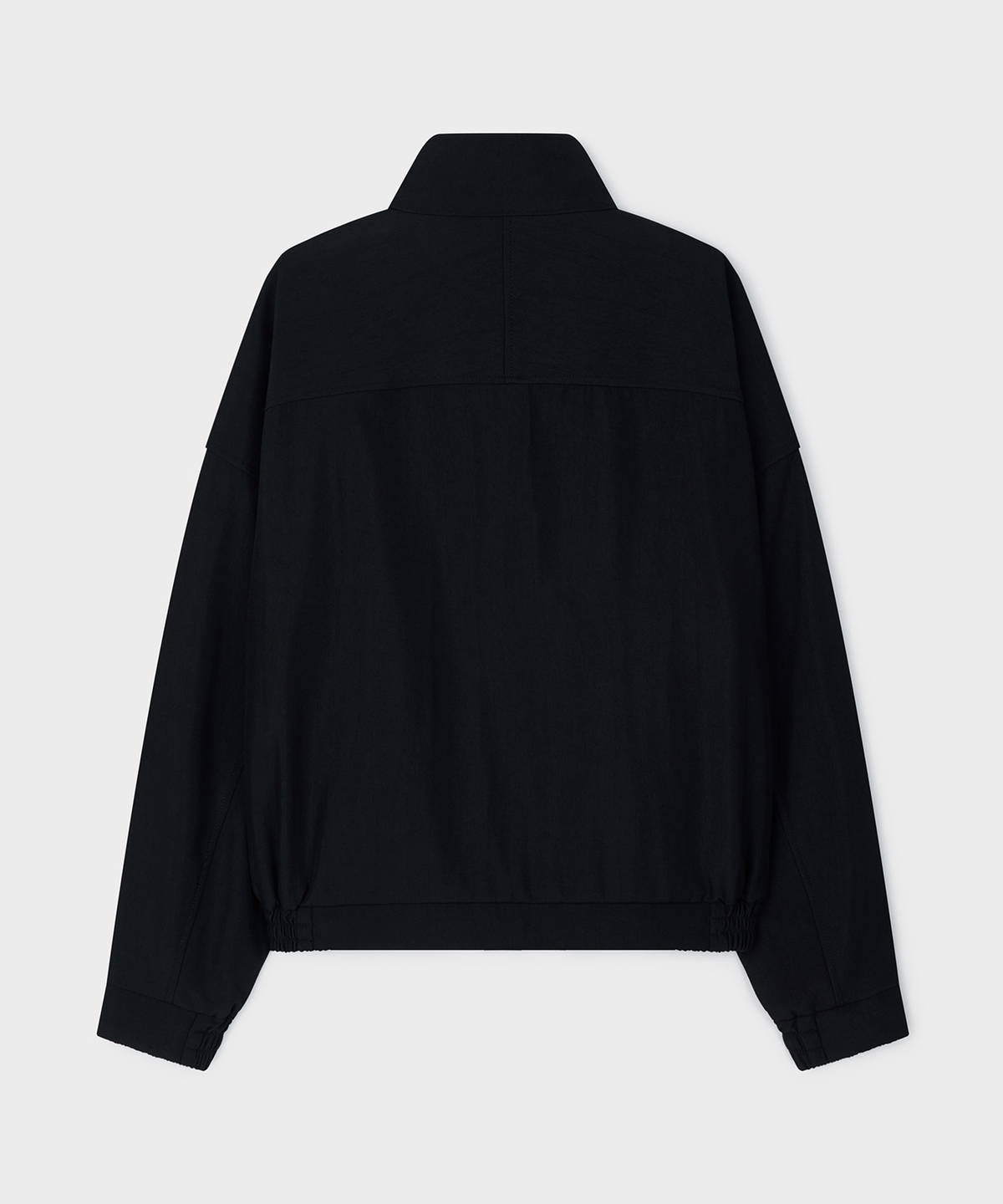 언지미크(UNGIMMICK) ASYMMETRIC BELTED JACKET (BLACK)
