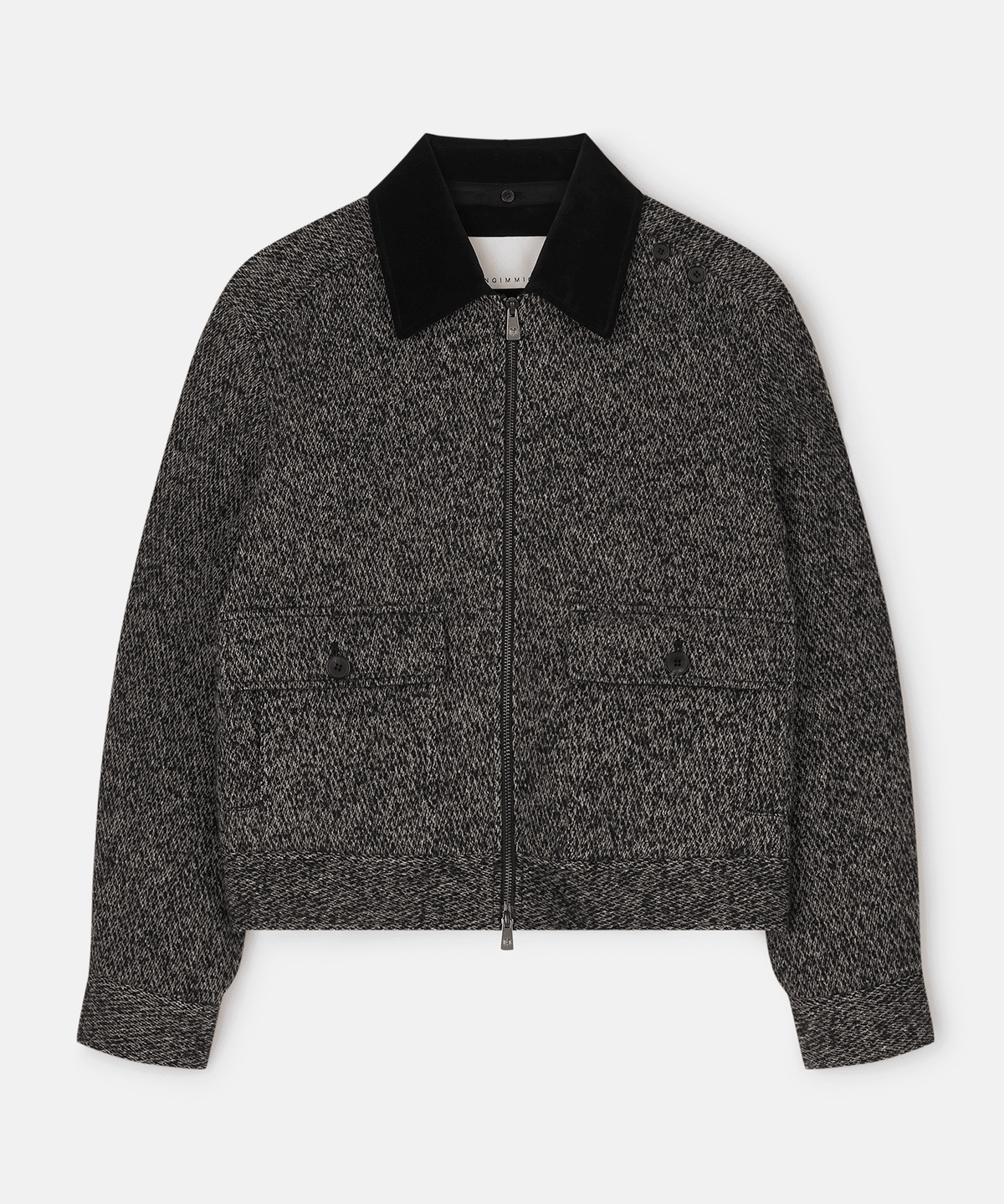 언지미크(UNGIMMICK) WOOL TWEED JACKET (BLACK)