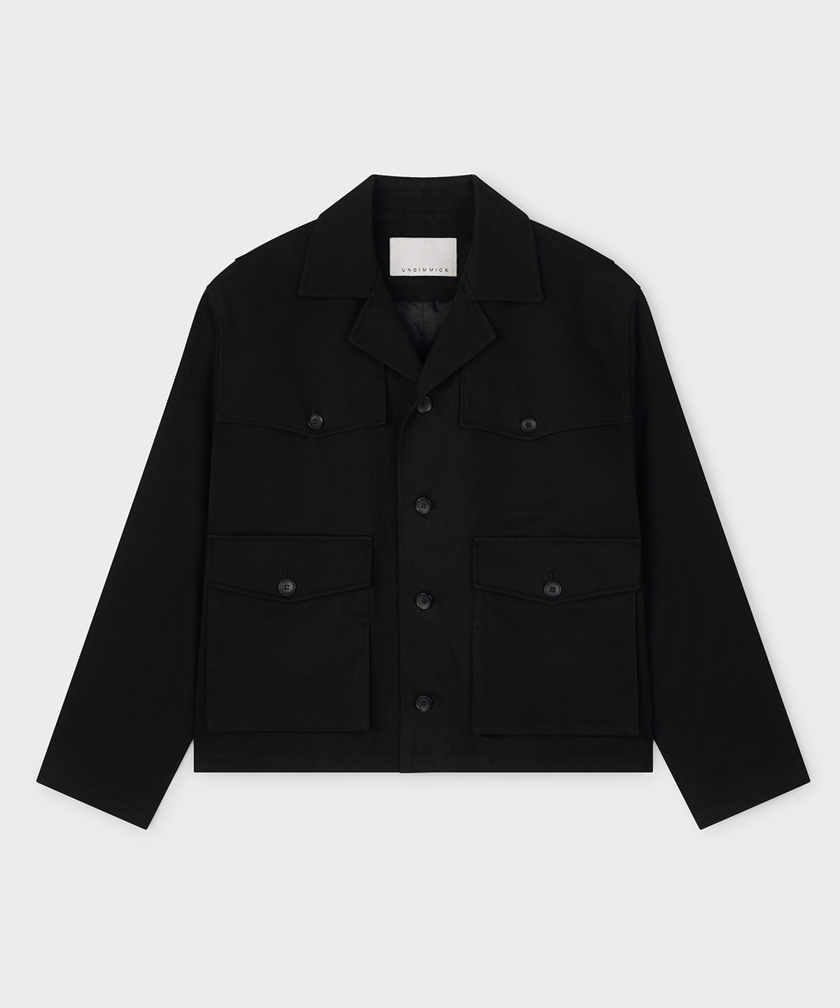 언지미크(UNGIMMICK) BRUSHED COTTON JACKET (BLACK)
