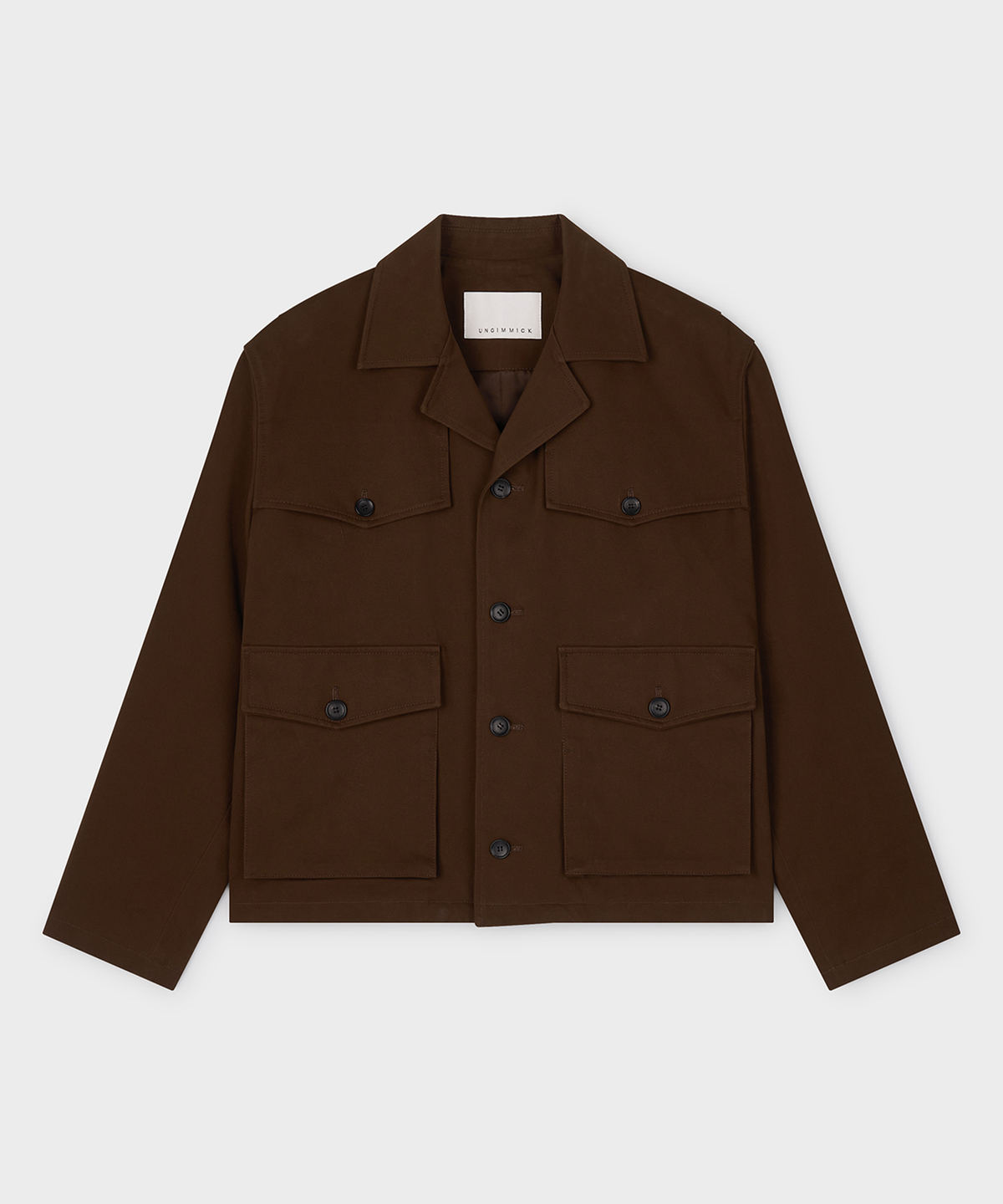 언지미크(UNGIMMICK) BRUSHED COTTON JACKET (TOBACCO)