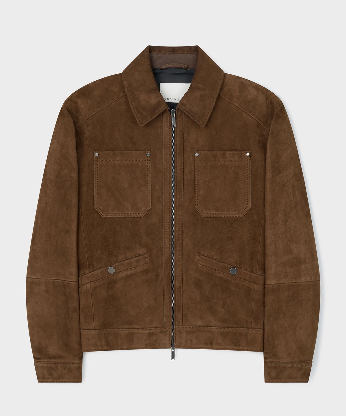 언지미크(UNGIMMICK) DESERT SUEDE TRUCKER JACKET (BROWN / GOATSKIN)