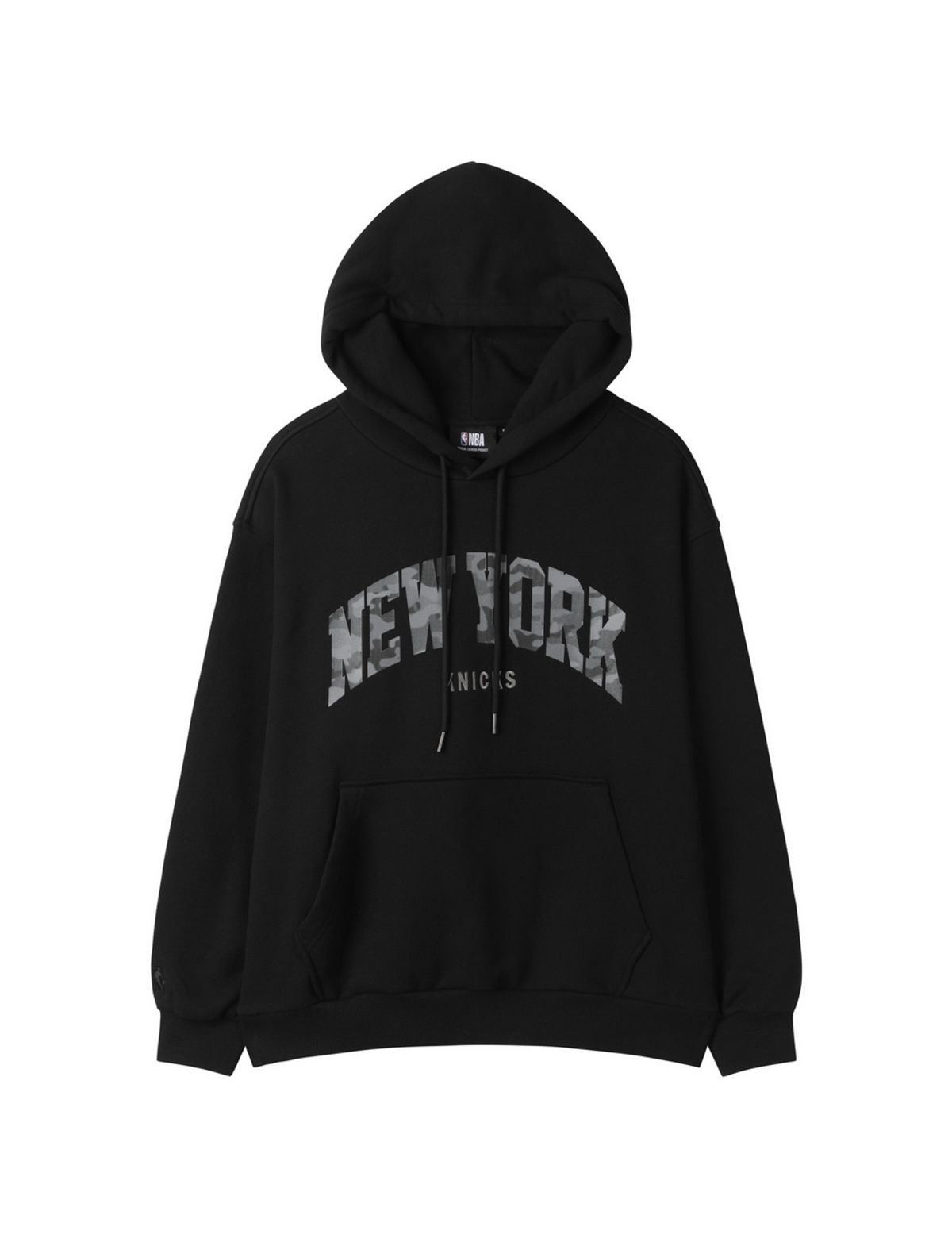 엔비에이(NBA) 카모 레터링 후드 티셔츠 블랙