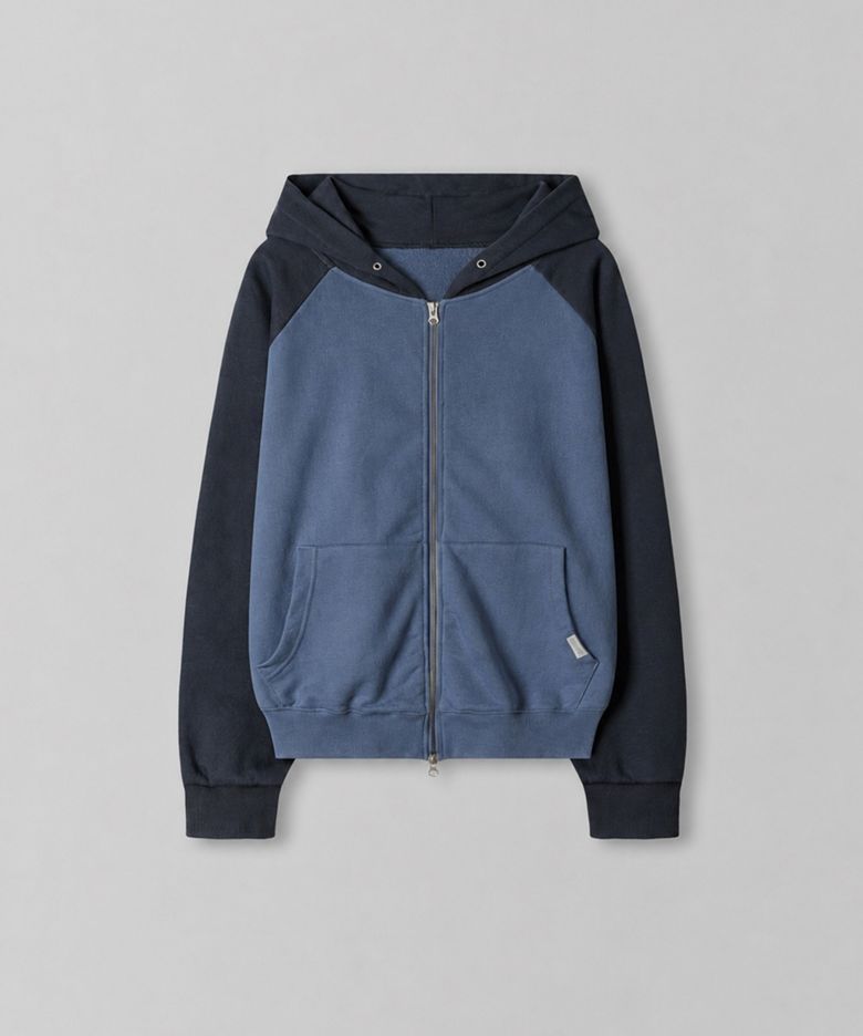 Dusty Raglan Hoodie_Dusty Blue
