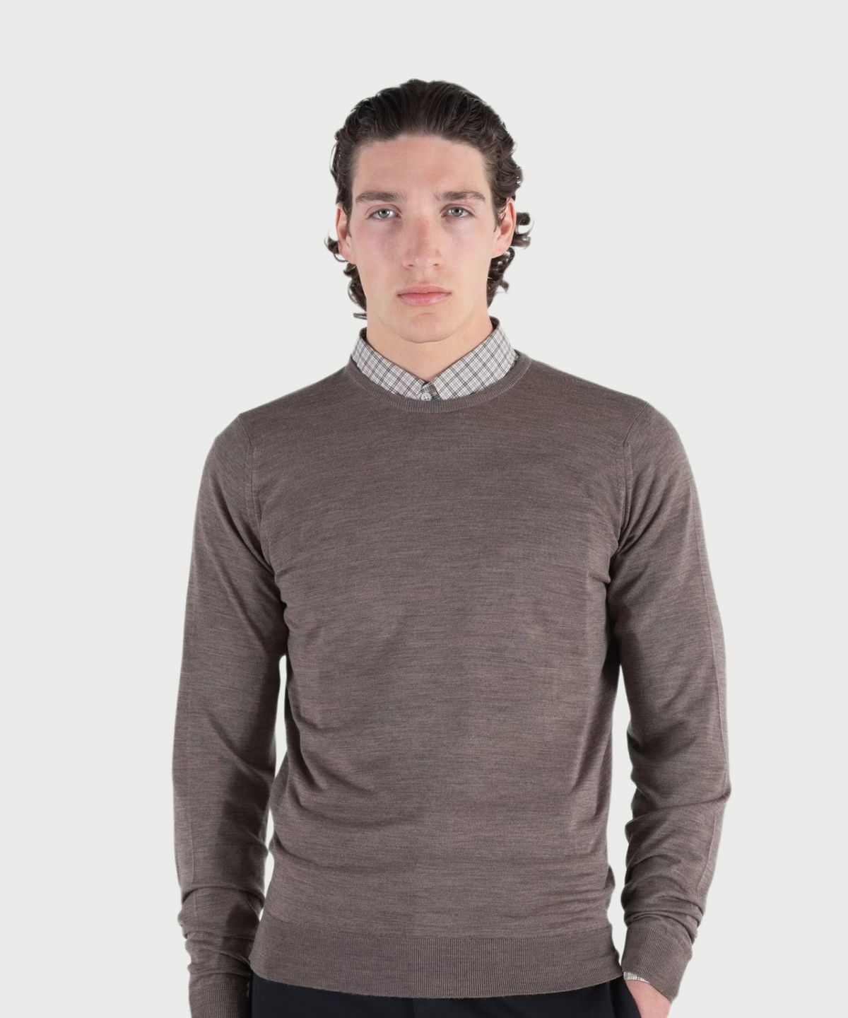 존 스메들리(JOHN SMEDLEY) LUNDY Extra Fine Merino Wool Standard Fit Crew Neck Pullover Core 10 Colors