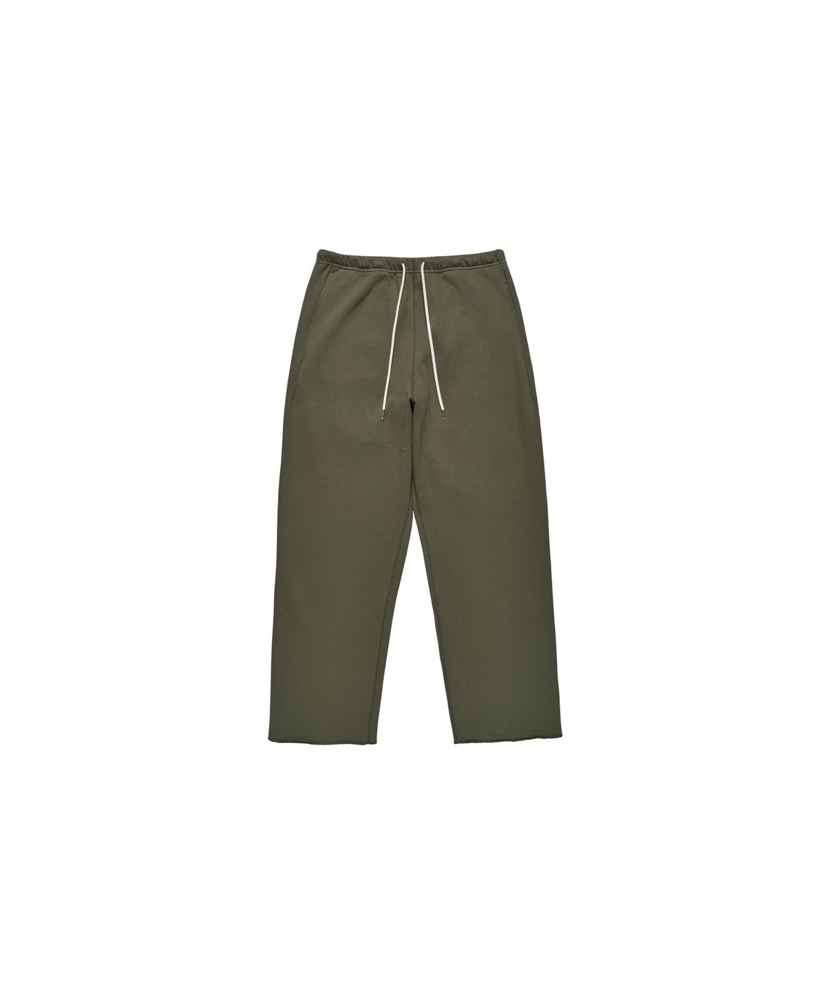 구보(GUVO) Raw edge pants Olive