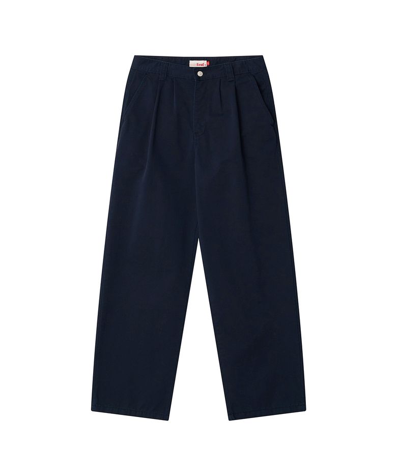 TWO TUCK WORK PANTS / DARK NAVY