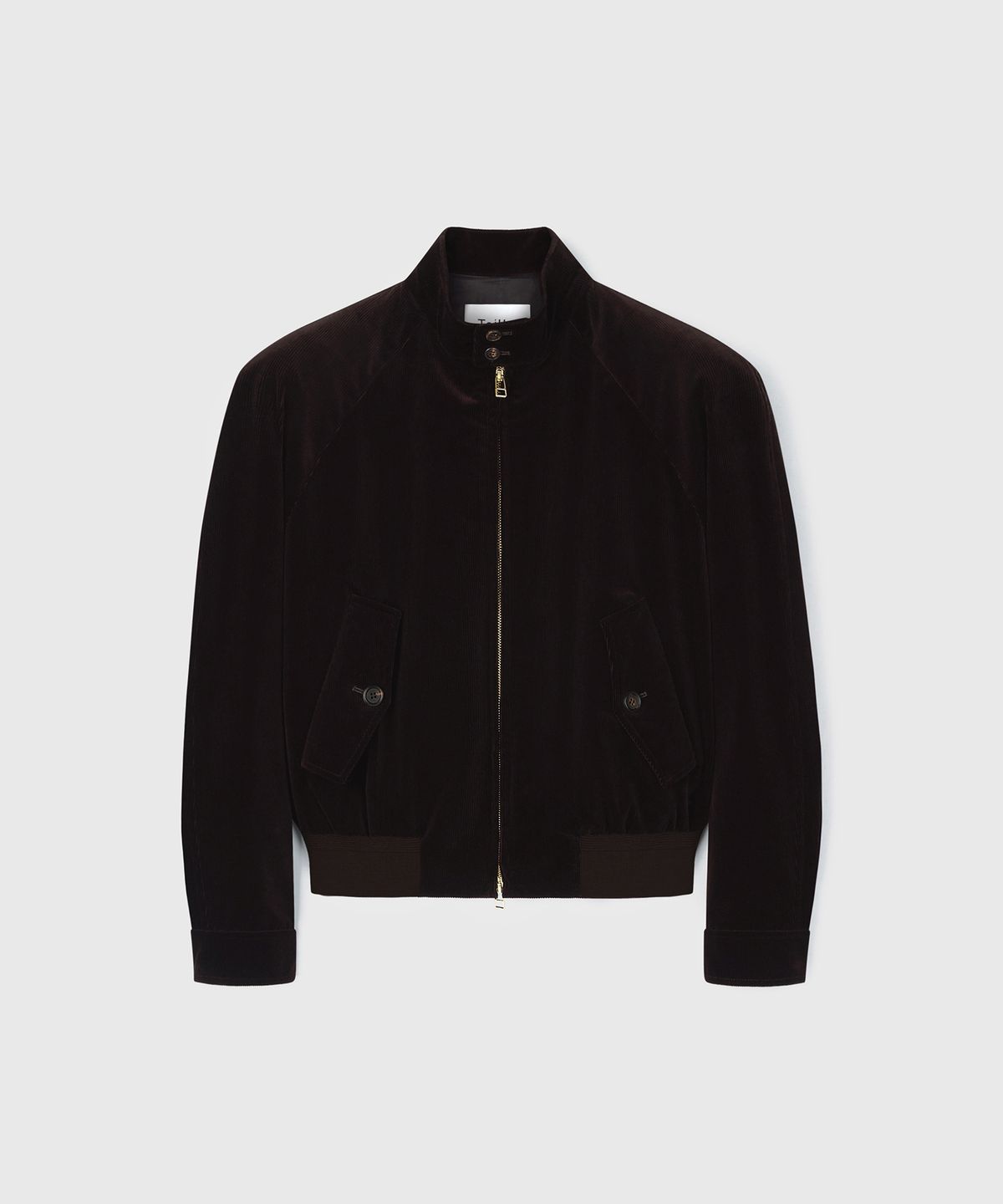 타일레(TAILLE) MONO CORDUROY HARRINGTON JACKET DARK PECAN