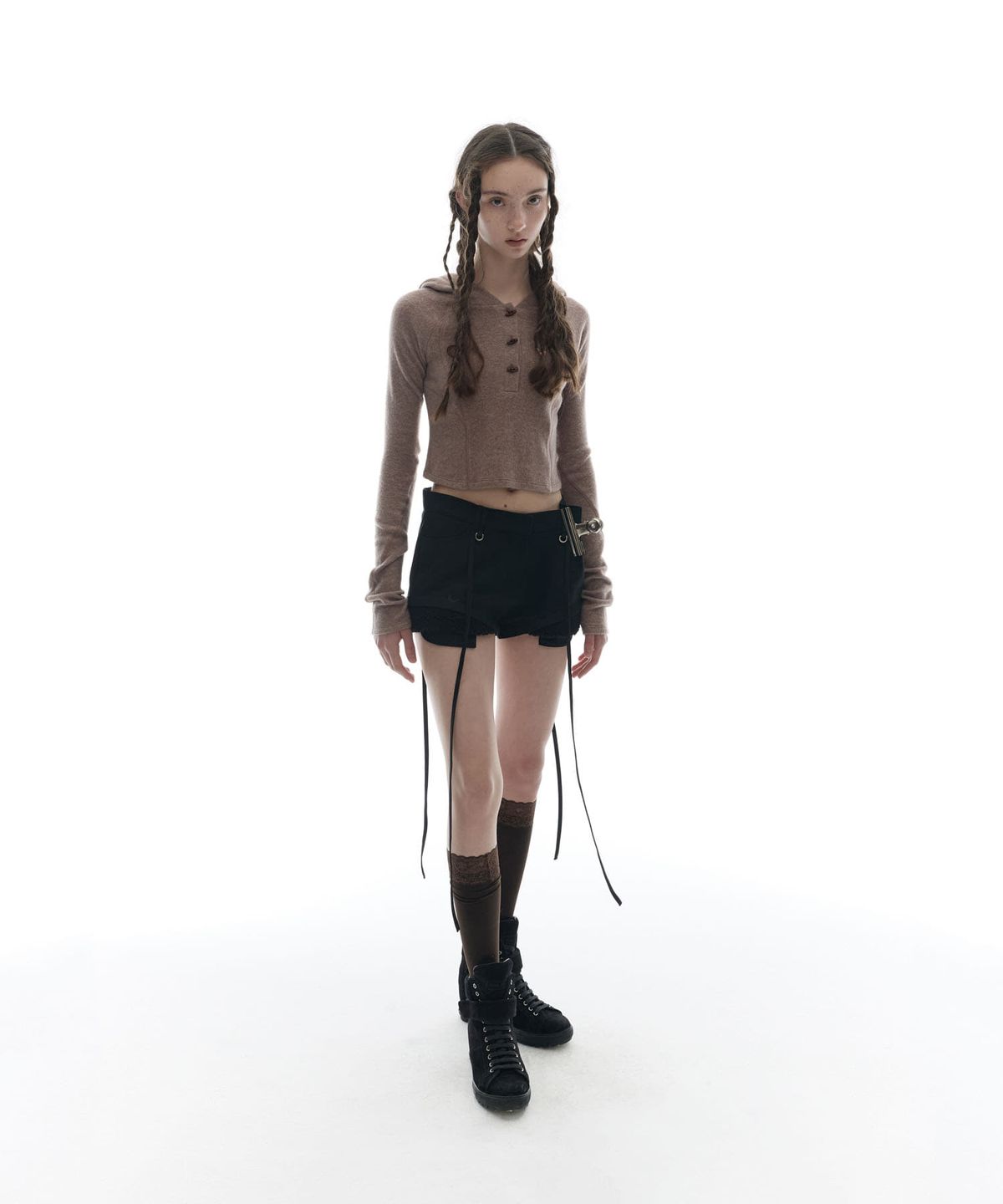 오호스(OJOS) Micro Wool Shorts / Black