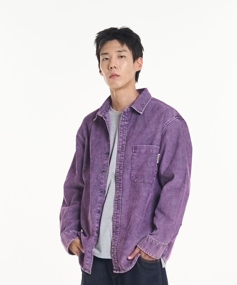 피그먼트 코듀로이 셔츠