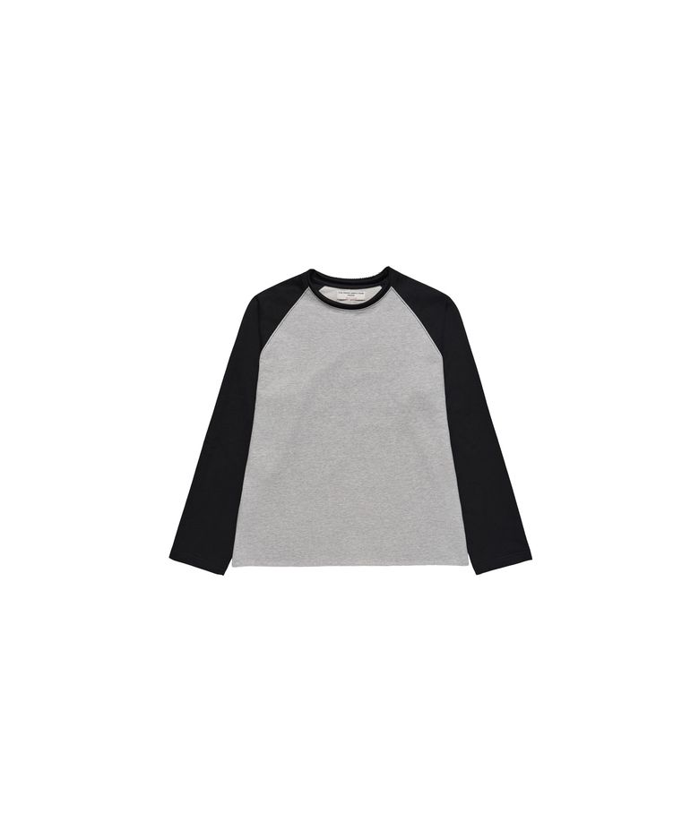 Cut-off raglan tee Black