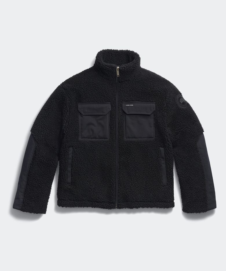남성 헤리어 플리스 자켓(Black)_Q266AMJT01BKN