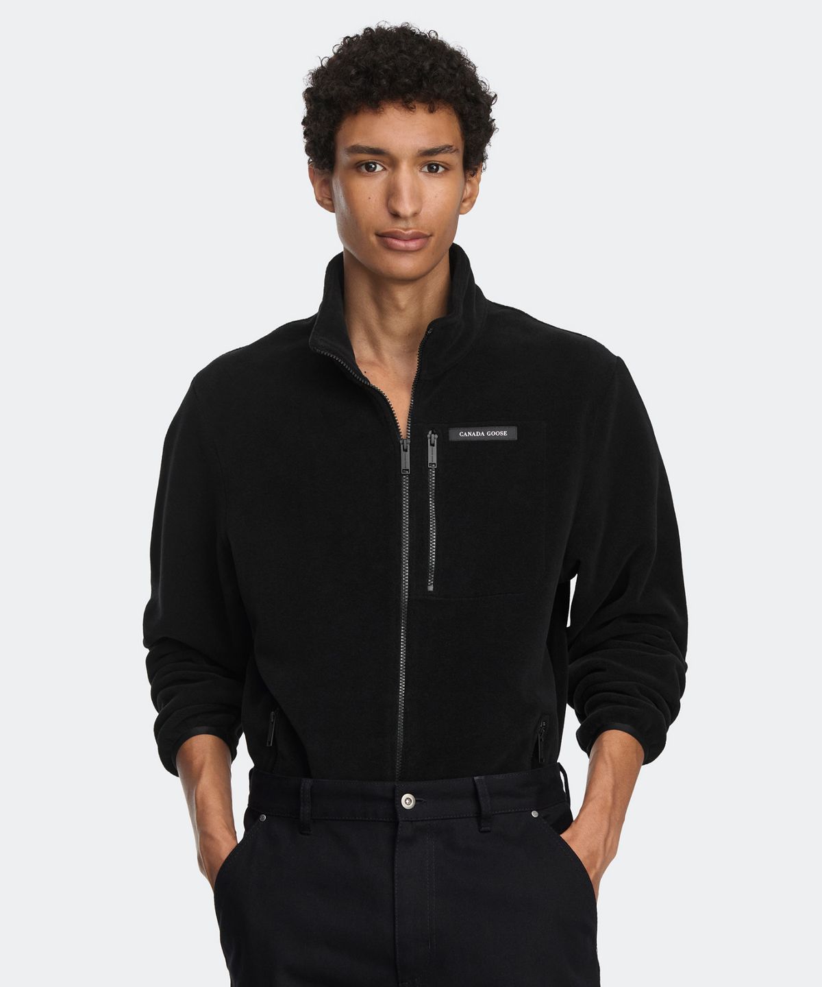 캐나다구스(CANADAGOOSE) 남성 로마 플리스 자켓(Black)_Q266AMJC03BKN