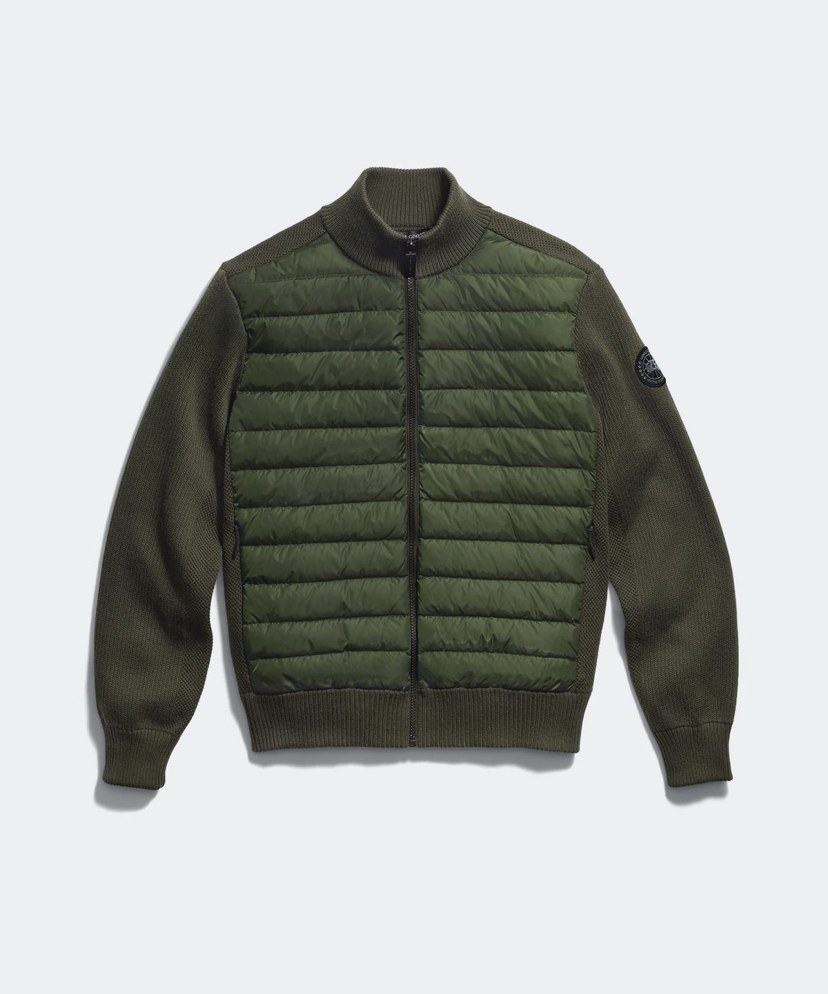 캐나다구스(CANADAGOOSE) 남성 하이브릿지 니트 자켓(Khaki)_Q266AMJB08KAN