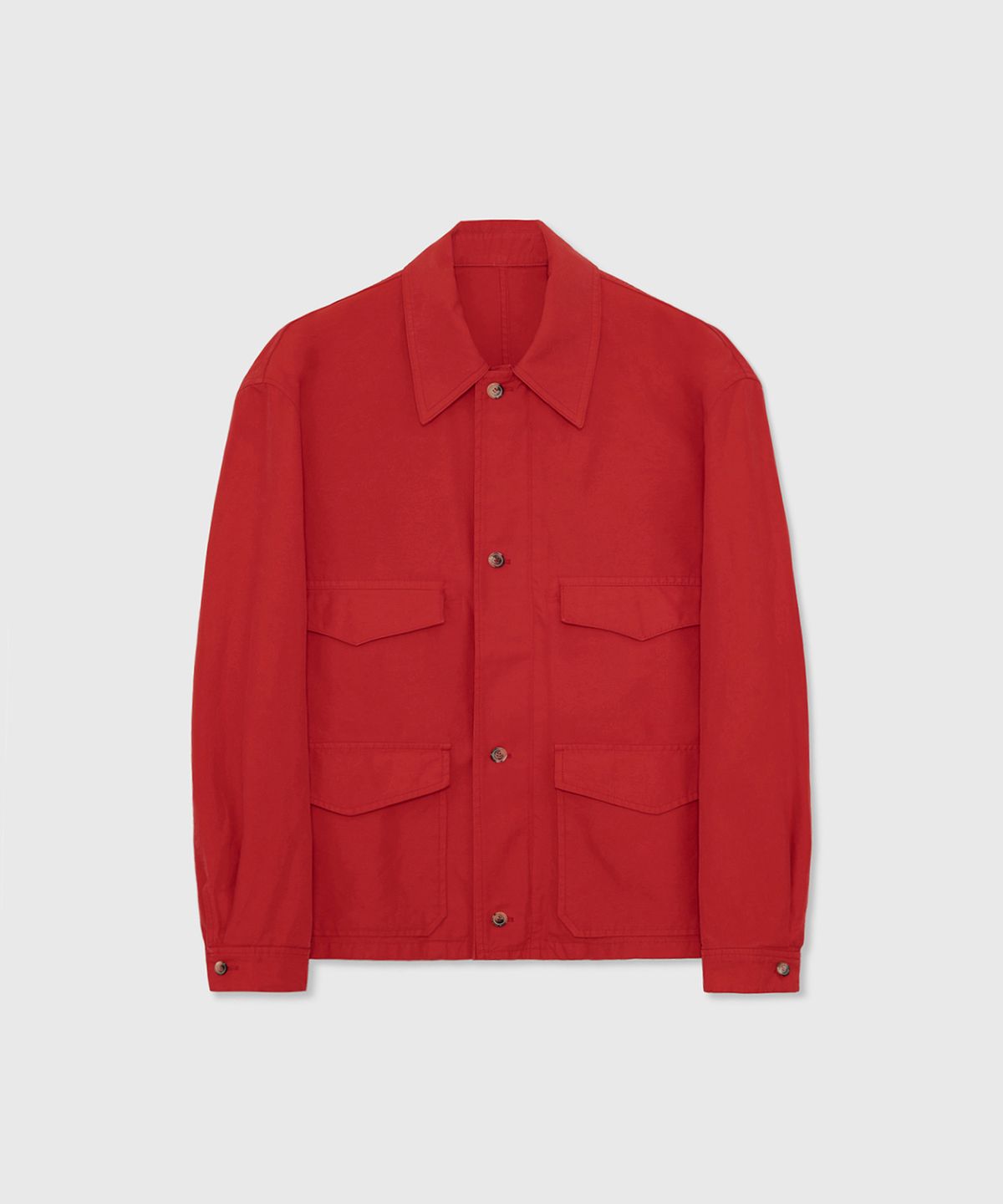 타일레(TAILLE) DOLEN COTTON SERGE FIELD JACKET TOSCAN RED