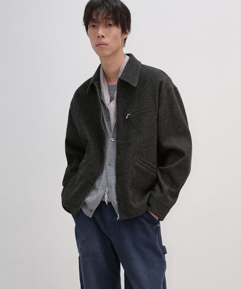 빈티지 울 스포츠 자켓 BROWN