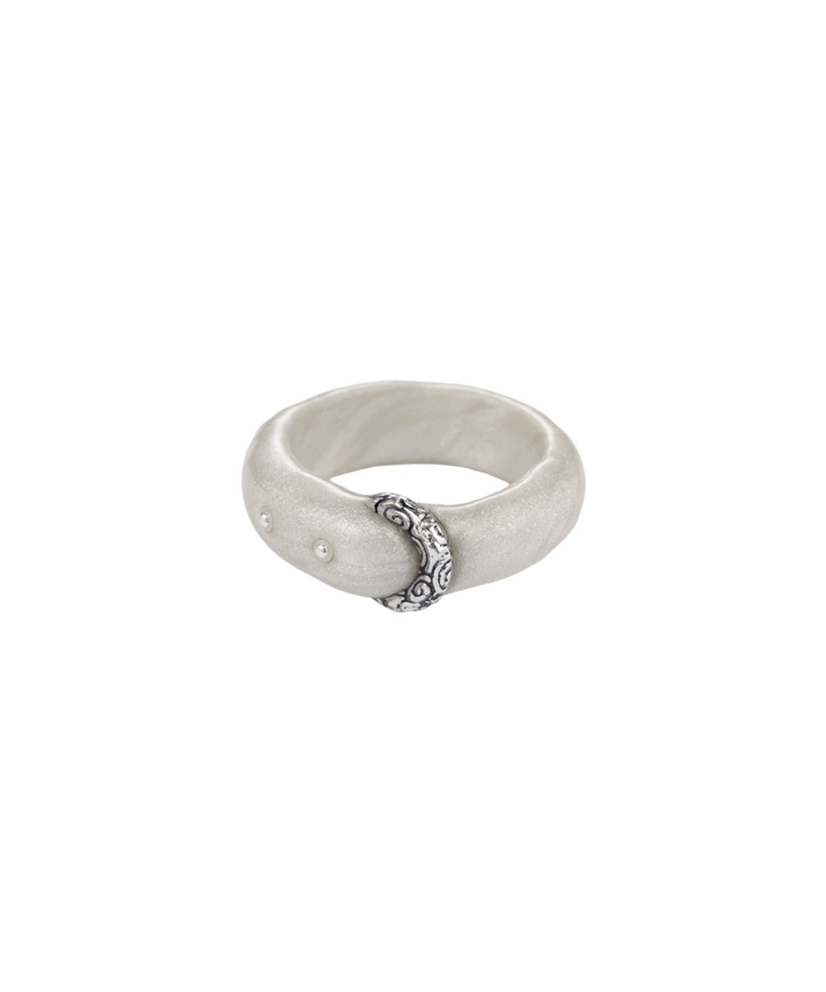 엔프프(NFF) boho belt ring-white