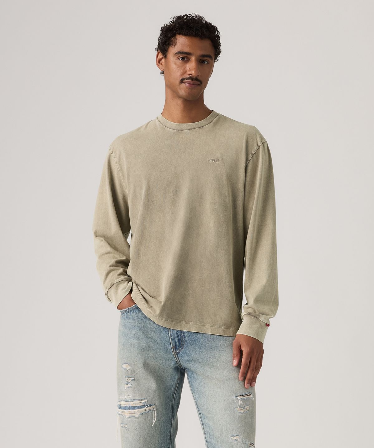 리바이스(LEVI'S) 롱 슬리브 그래픽 어센틱 티셔츠 A6887-0052