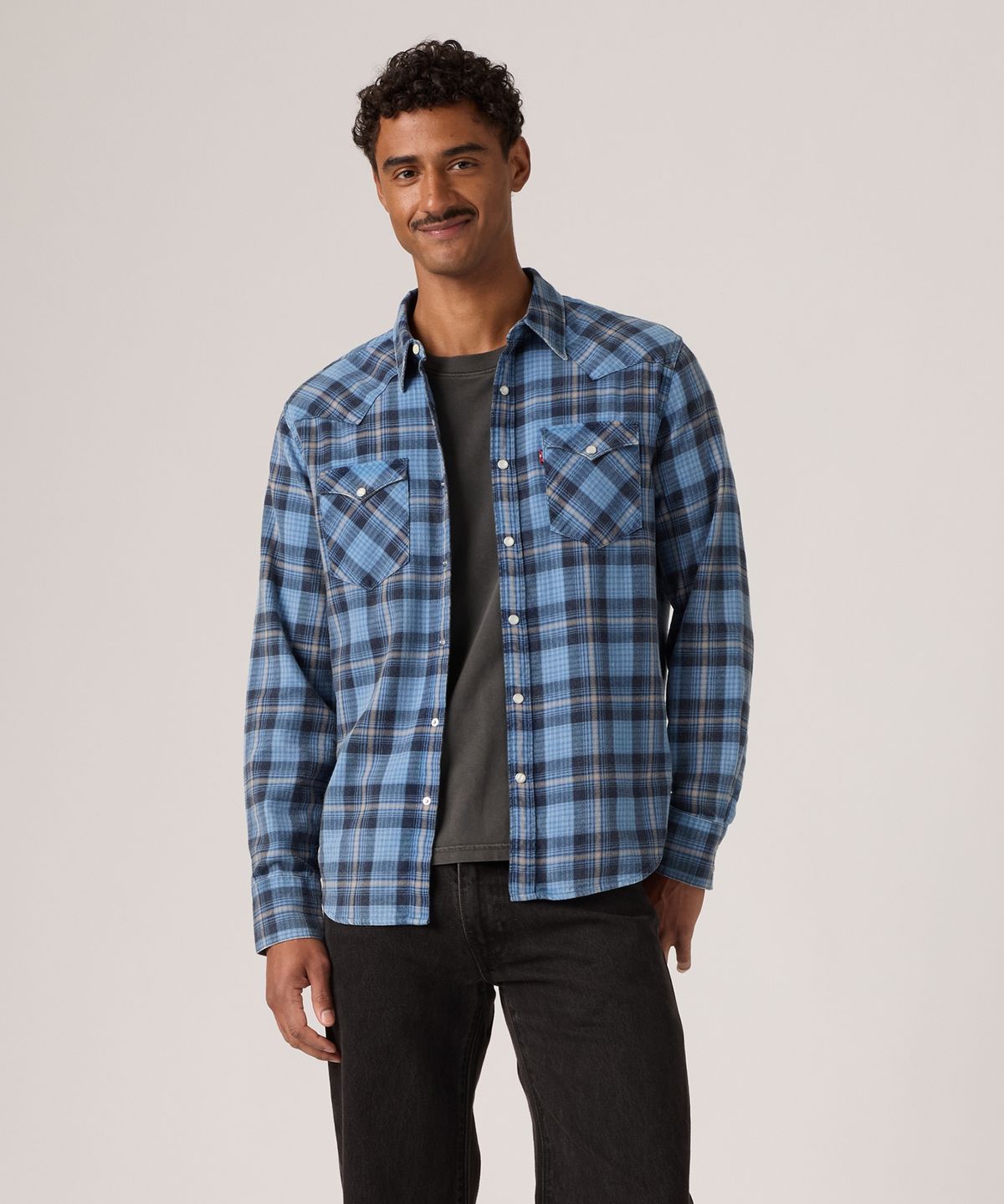 리바이스(LEVI'S) 바스토우 스탠다드 핏 웨스턴 셔츠 85744-0130