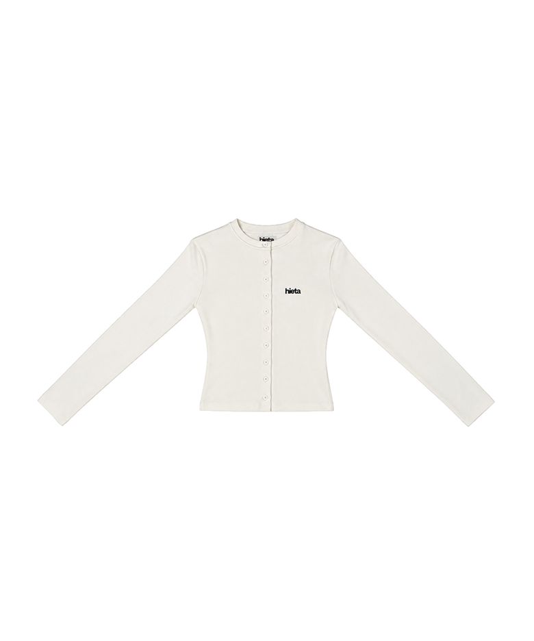 Hailey Fitted Cardigan / Ivory