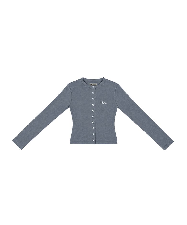 Hailey Fitted Cardigan / Grey