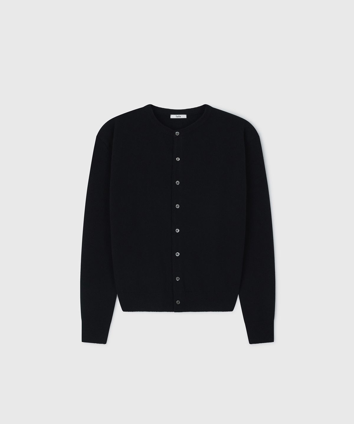 타일레(TAILLE) MERINO CLASSIC CARDIGAN BLACK