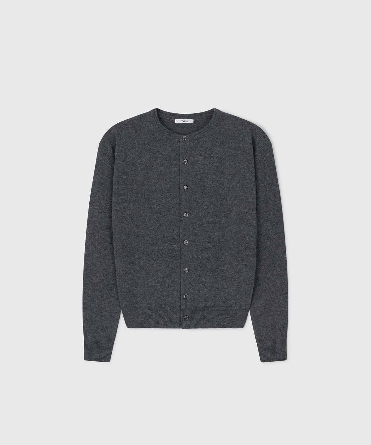 타일레(TAILLE) MERINO CLASSIC CARDIGAN GREY