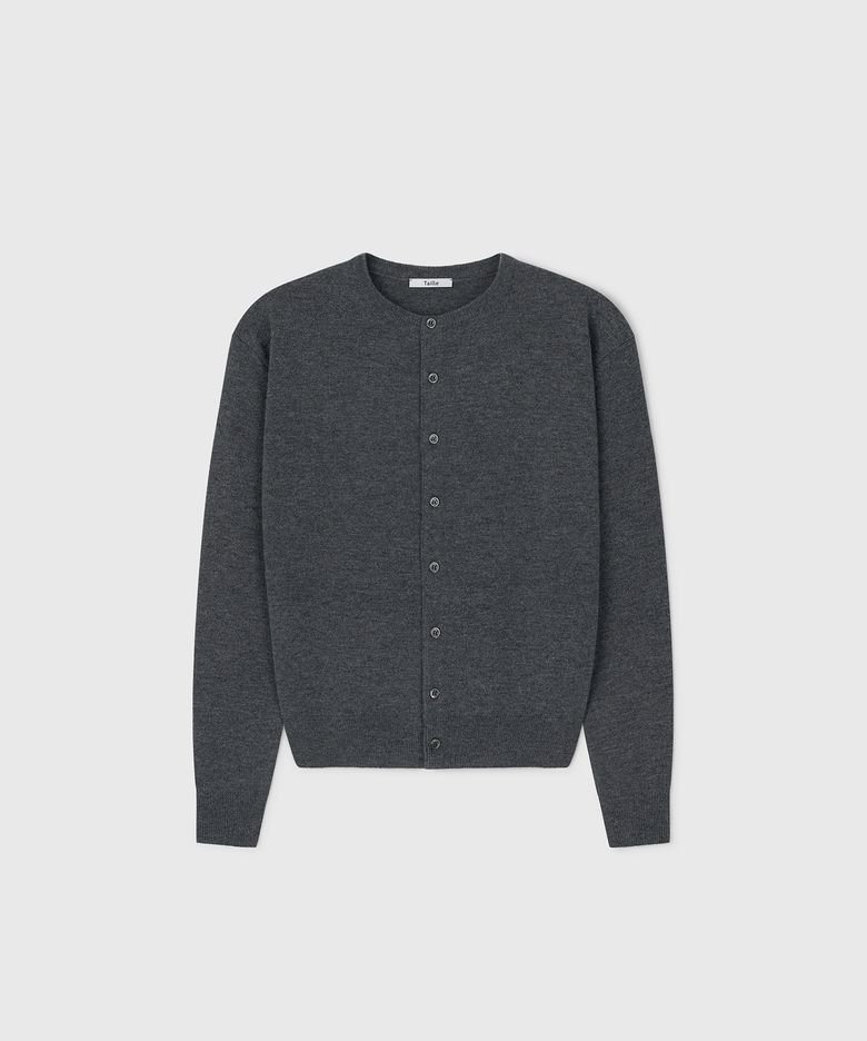 MERINO CLASSIC CARDIGAN GREY