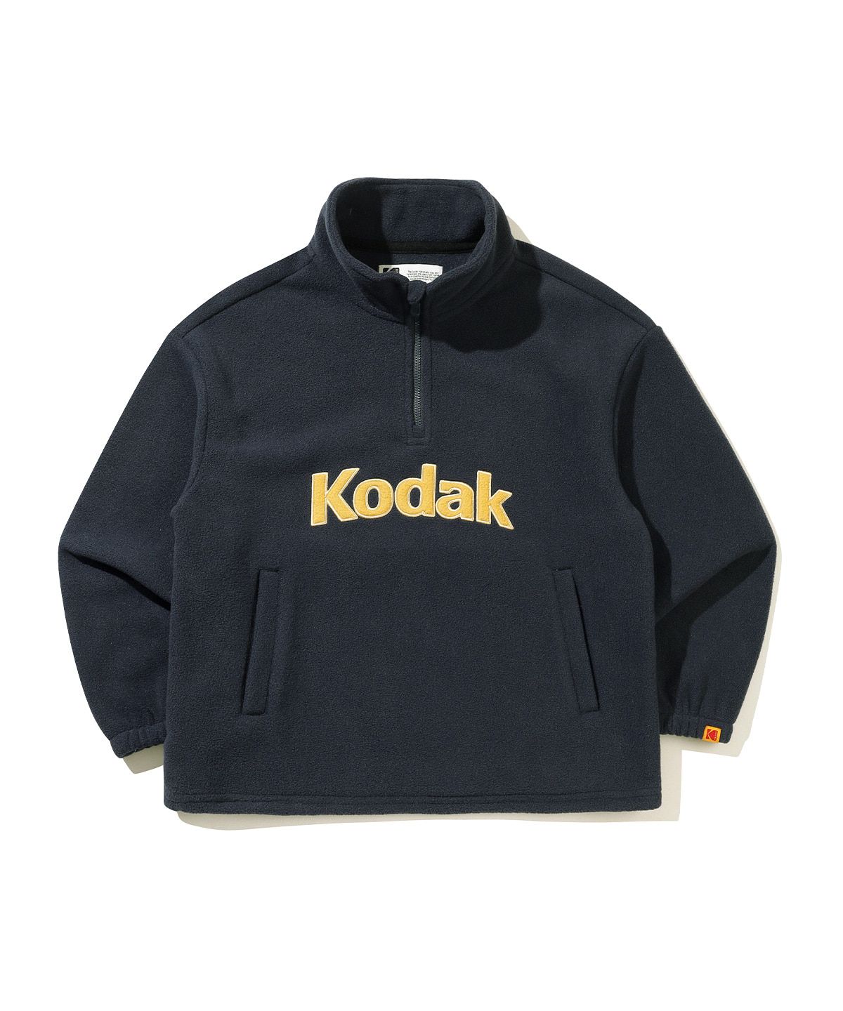 코닥 키즈(KODAK KIDS) 마이크로플리스 반집업 맨투맨 키즈 NAVY