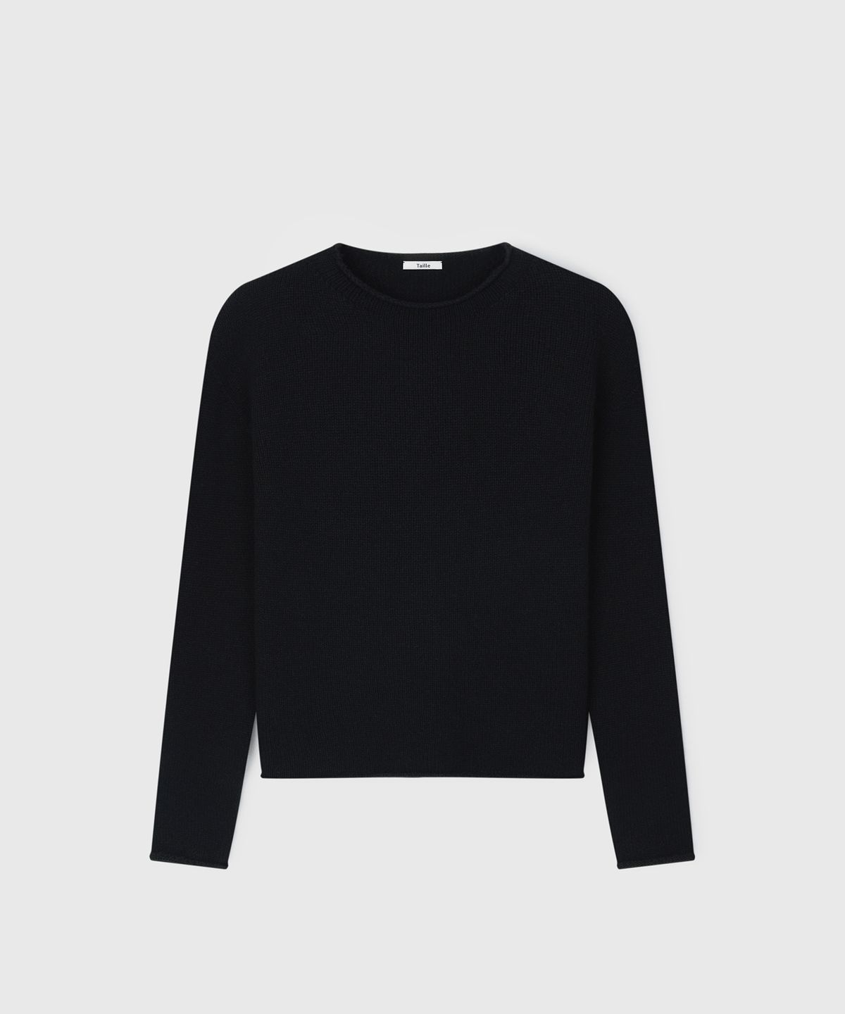 타일레(TAILLE) AGNES ROLLNECK KNIT SWEATER BLACK