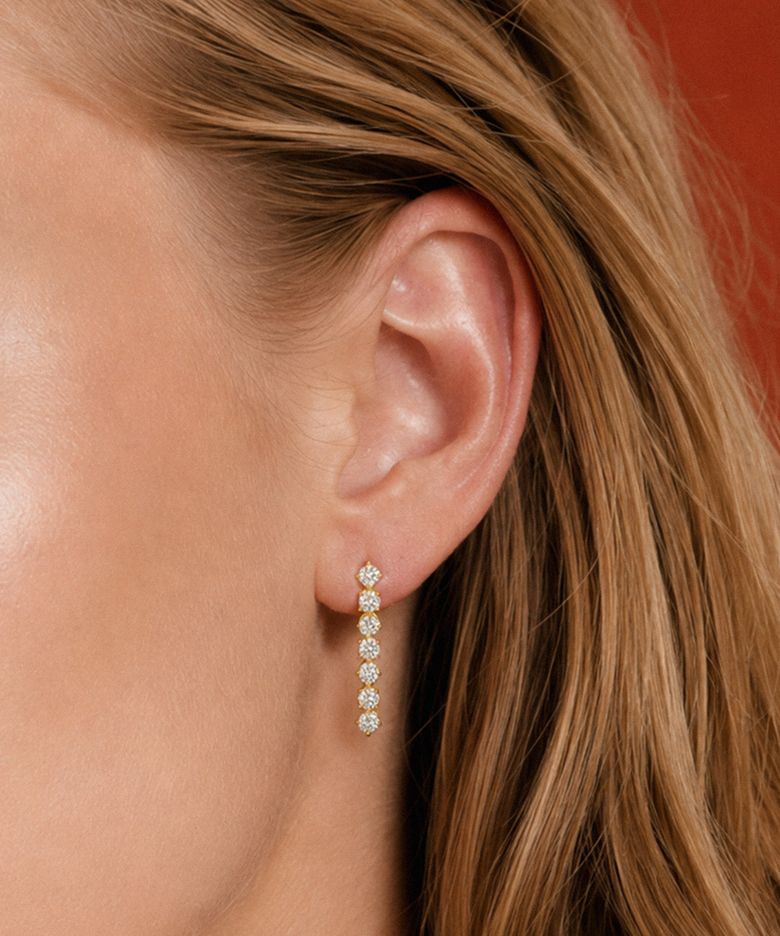 V9 Essential 52 Tennis Drop Earrings