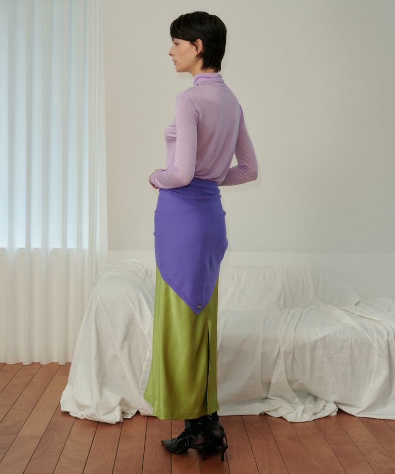 로즈 퓨어 울 스카프 숄(320061)_PURPLE