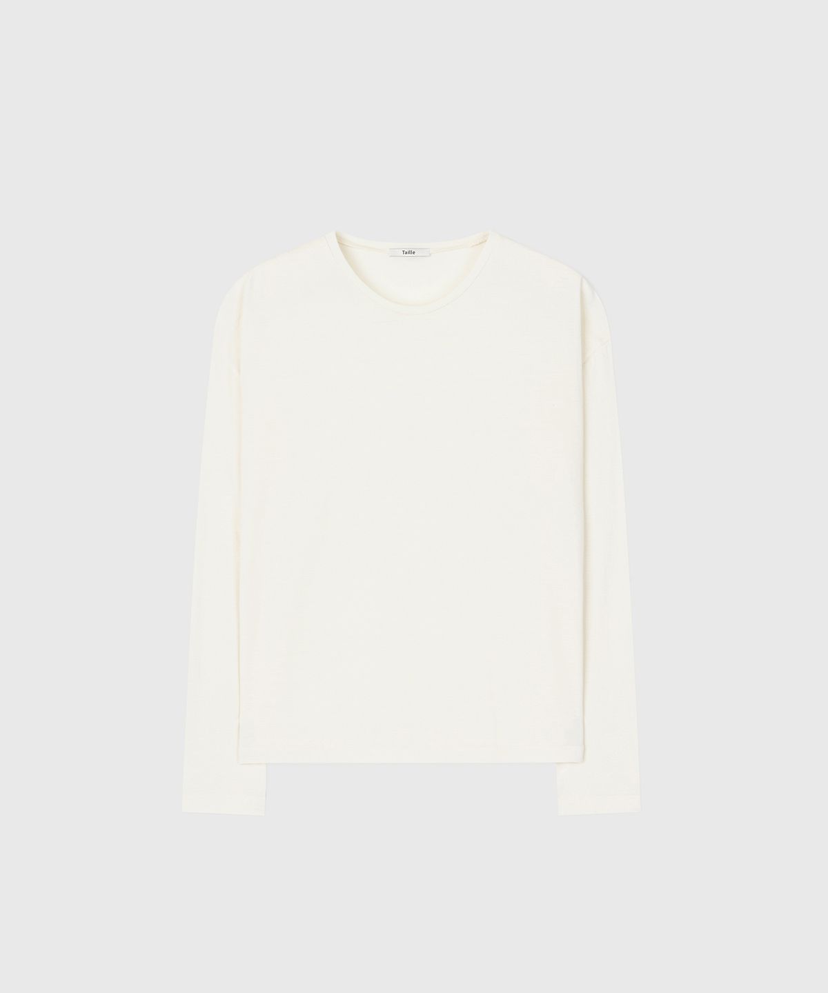 타일레(TAILLE) WOOL BLEND SILKY JERSEY TOP PEARL WHITE