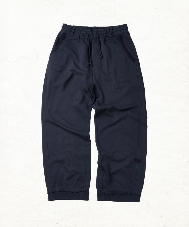 DD mending patch rib sweat pants (NAVY)