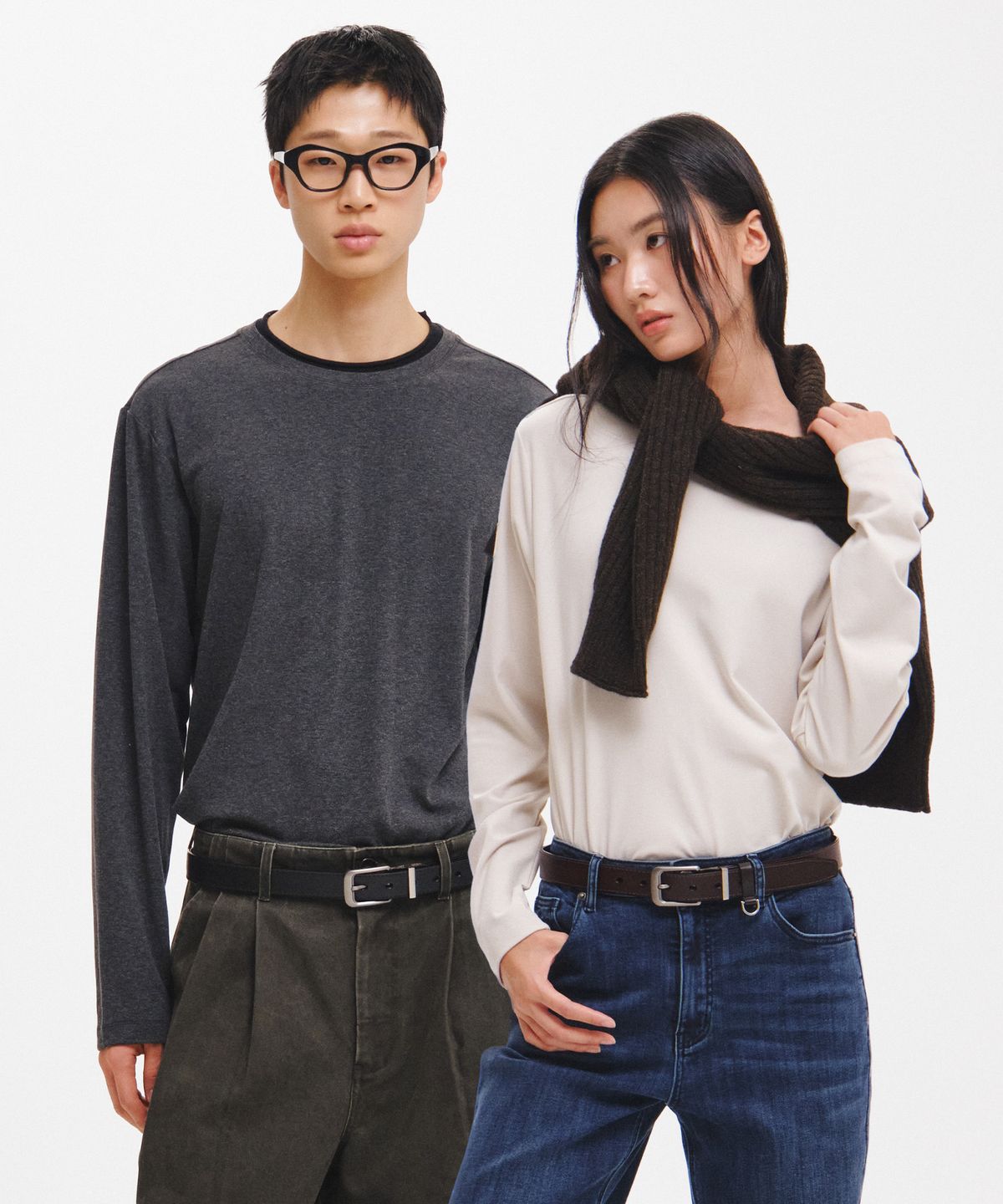 제너럴아이디어(GENERALIDEA) UNISEX 더블립티셔츠 [2COL] / GF3UTS001