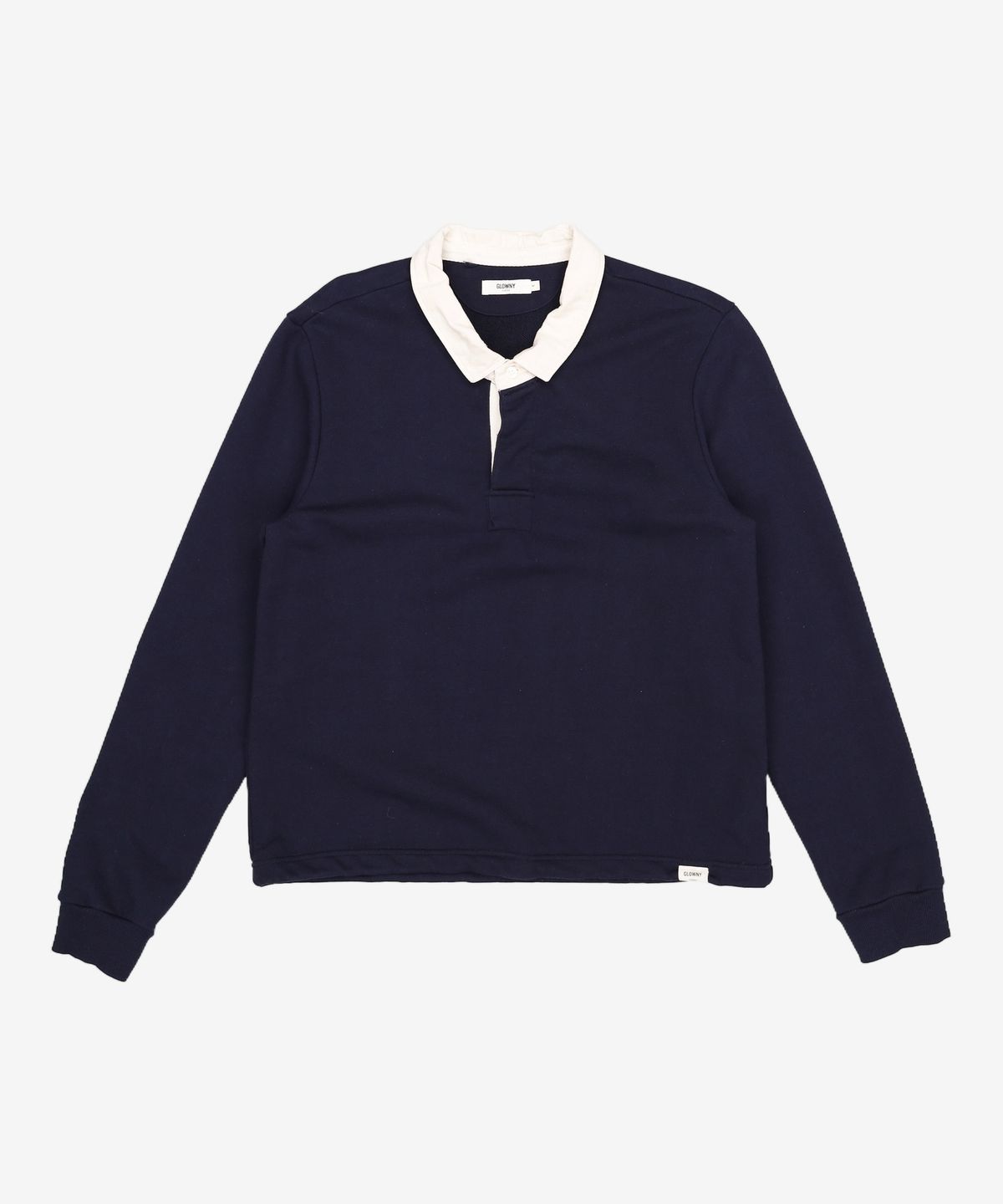 글로니(GLOWNY) G CONTRAST POLO LONG SLEEVE (NAVY) M