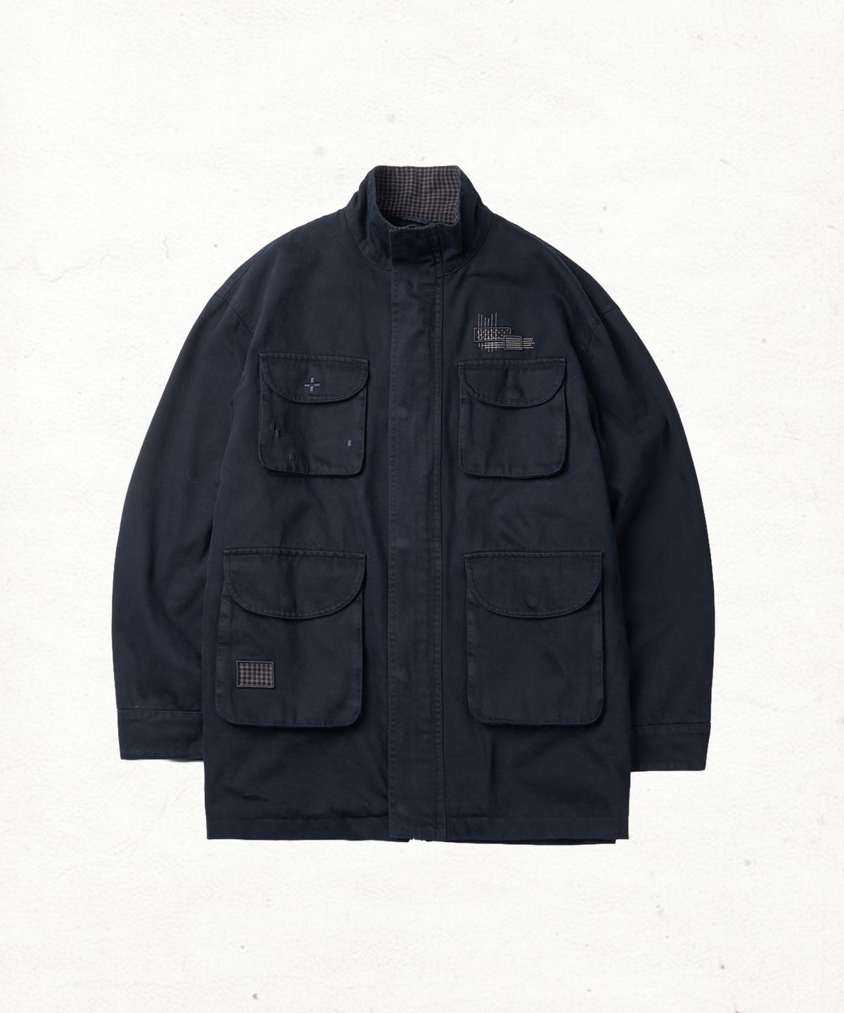 단델(DANDEL) DD darning stitch field jacket (NAVY)