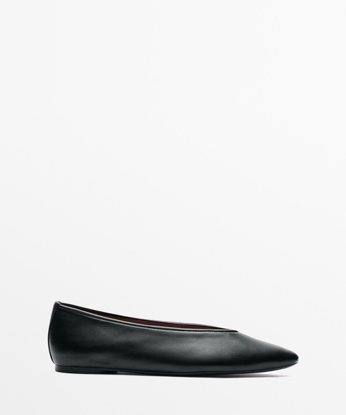 마시모두띠(MASSIMO DUTTI) 소프트 가죽 포인티드 발레리나