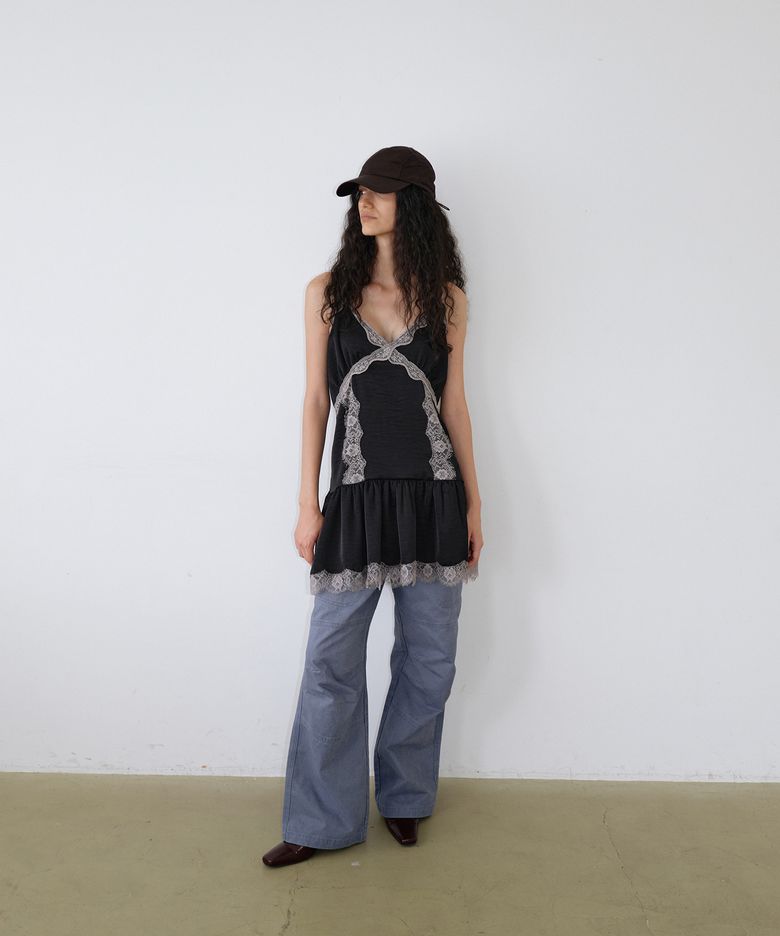 Lace Bustier Dress_Black