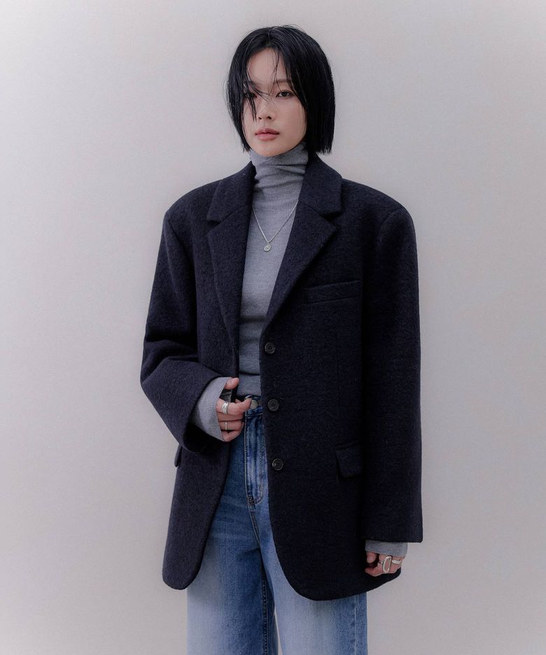 아카이브 오버핏 울자켓