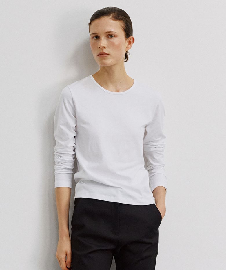 TS022 Modal Essential Long Sleeve (Ivory)