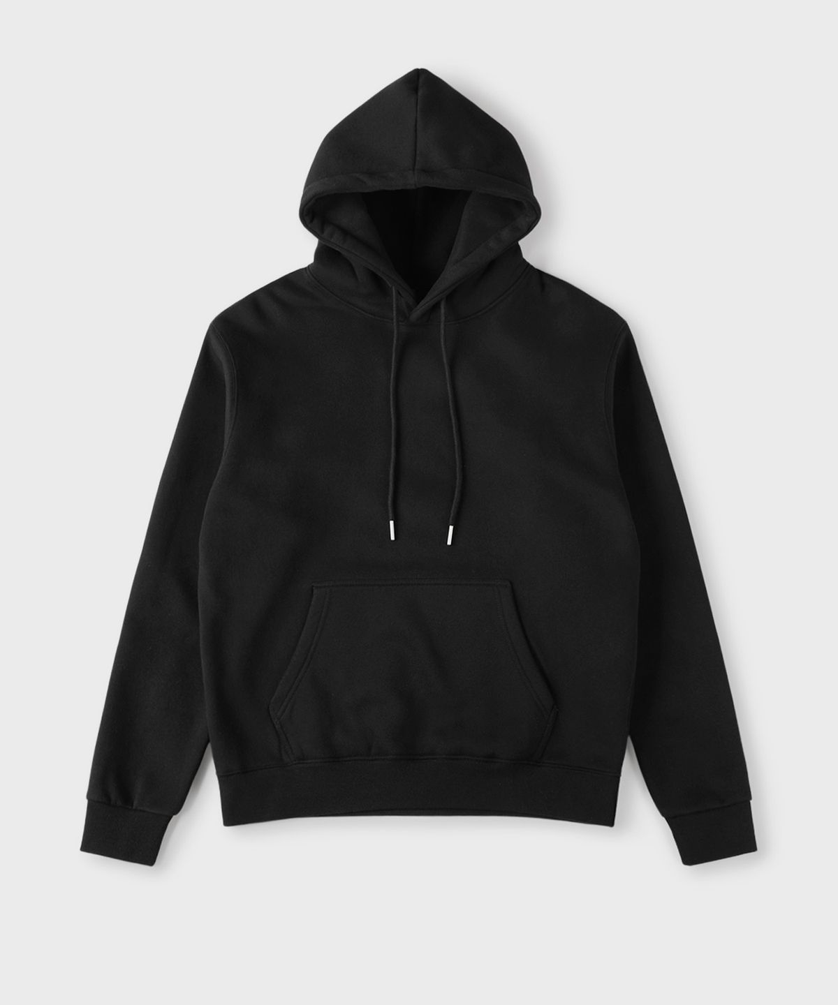 빠니깔레(PANICALE) 블랙 기모 후드 티셔츠