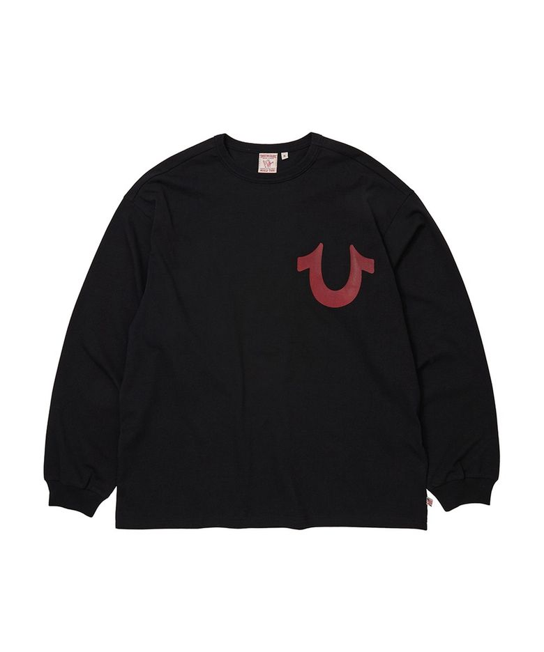 Big Horseshoe Long Sleeve - BLACK