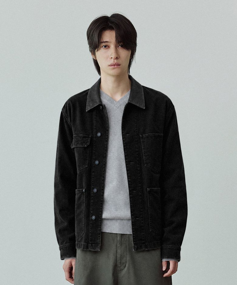 COVERALL JACKET [BLACK]
