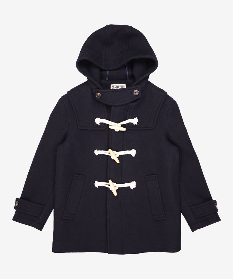 CLASSIC HOODIE DUFFLE HALF COAT dark navy S