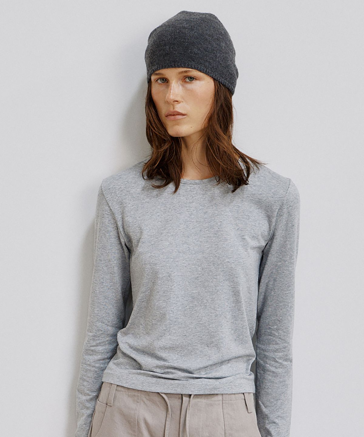 노우드(NOEUD) TS022 Modal Essential Long Sleeve (Melange)
